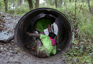 Obstacle Course Race Fundraising Children Family Muddy Tunnel