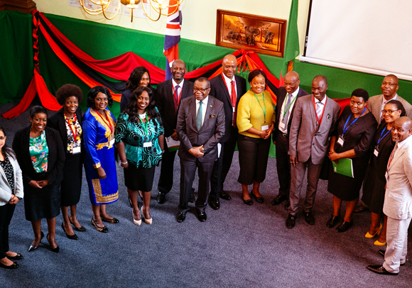 People at event at Zambia High Commission London