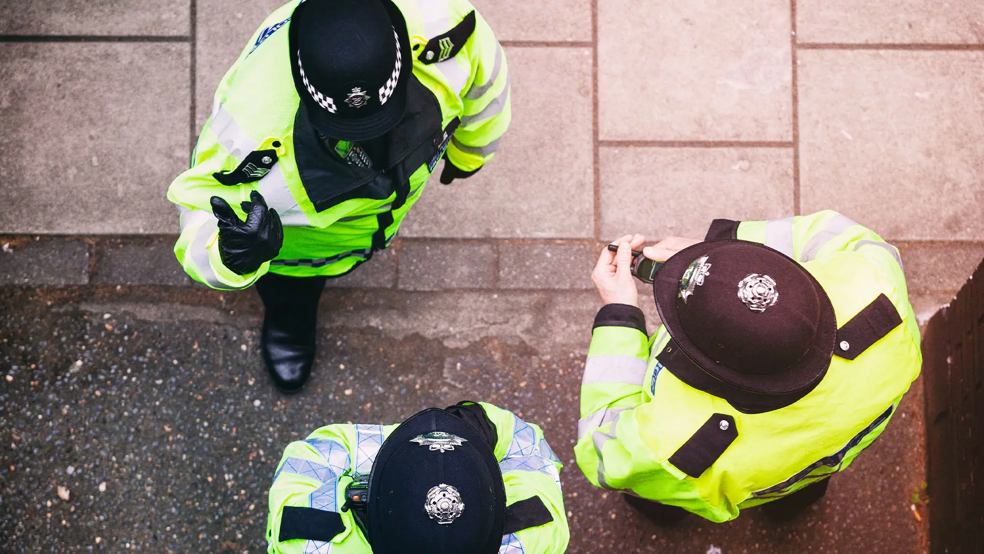 Police officers on the street