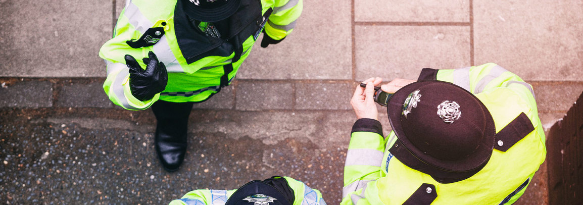 Police officers on the street