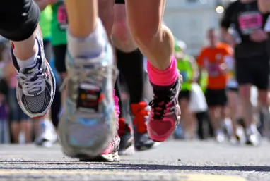 Marathon Runners Feet