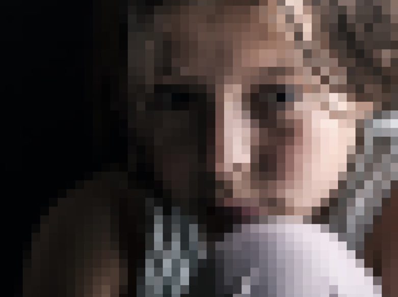 Pixelated Image of Young Girl